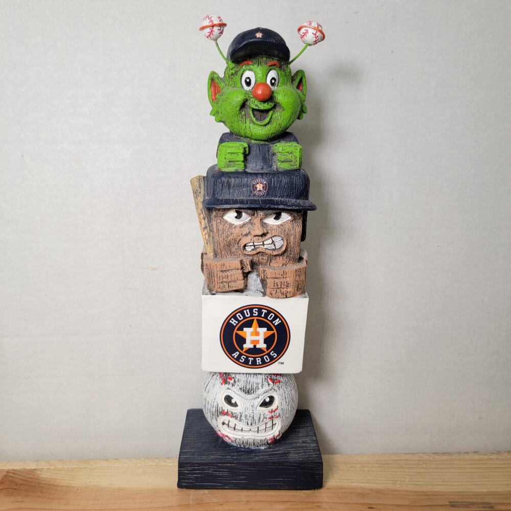 Houston Astros Orbit Wooden Tiki Totem Pole - NWT